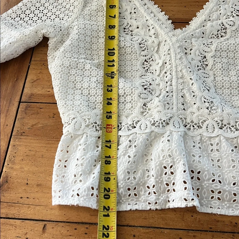 Abercrombie & Fitch Crochet Blouse size L - Picture 10 of 13